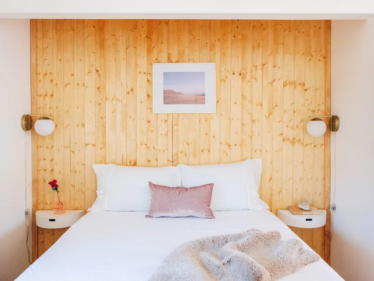 Charming cabin bedroom